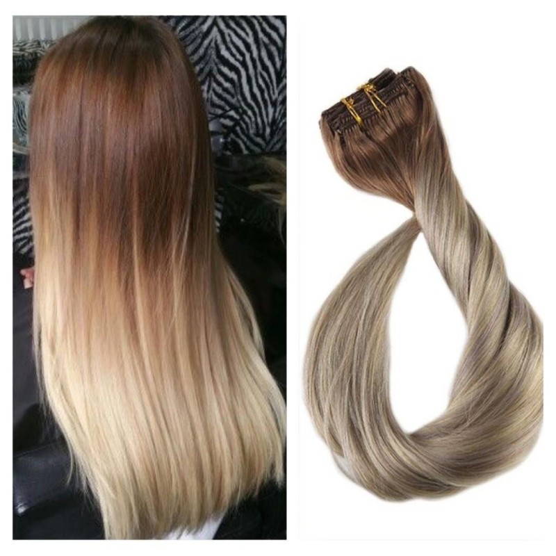 Clip On DeLuxe Drept Black Collection Ombre #6 #20