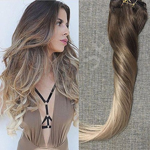 Clip On DeLuxe Drept Black Collection Ombre #7 #22