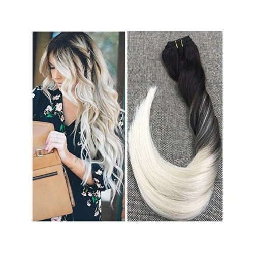 Clip On DeLuxe Ondulat Black Collection Balayage #1B #100