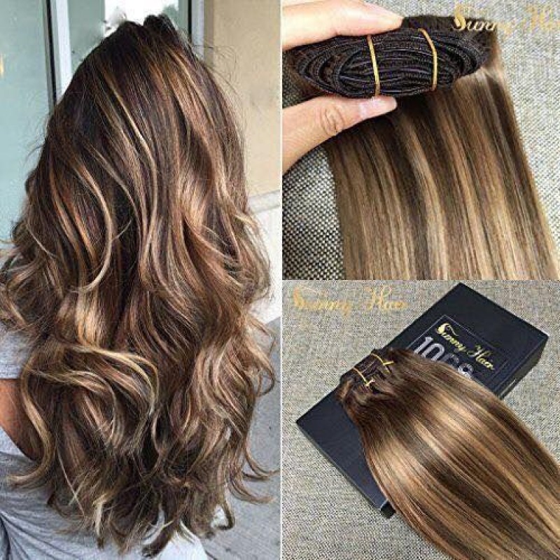 Clip On DeLuxe Ondulat Black Collection Balayage Saten Suvitat #6 #24