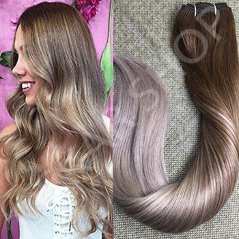 Clip On DeLuxe Ondulat Black Collection Ombre #5 Light Grey