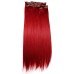 Clip-On Drept Sintetic Red