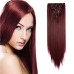 Clip-On Drept Sintetic Wine Red