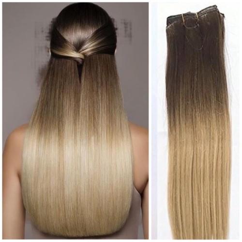 Clip On Premium Ondulat Black Collection Ombre #6 18#