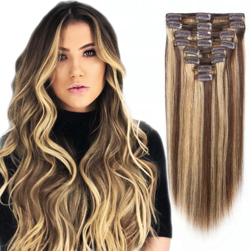 Extensii Clip-On DeLuxe Balayage #7 #613