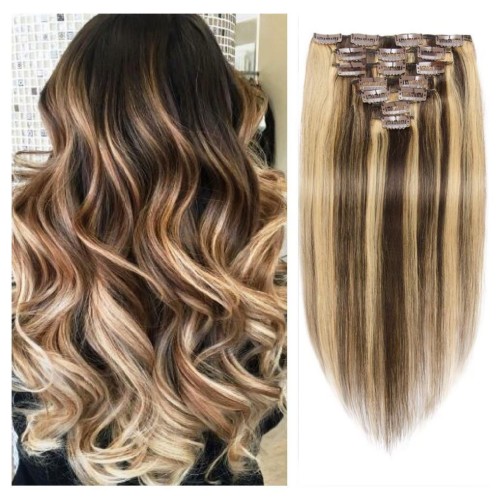 Extensii Clip-On DeLuxe Extreme Balayage #4 #60