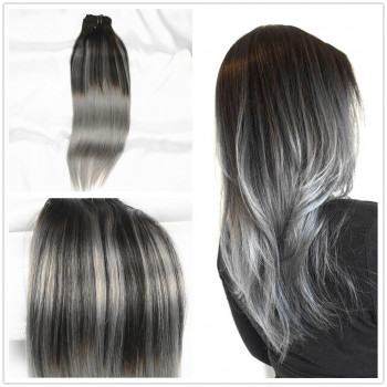 Extensii la Metru Balayage #1B Grey