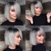 Peruca bobo balayage 1b/ Grey