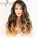 Peruca Ombre Honey Blonde