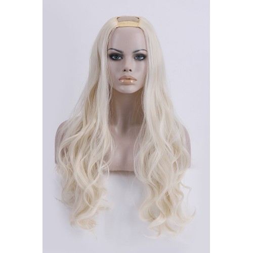 Semiperuca Par Natural U Part Blond Luminos Ondulat