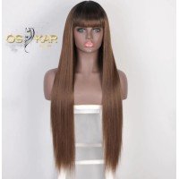 Peruca cu Breton Luxury Brown